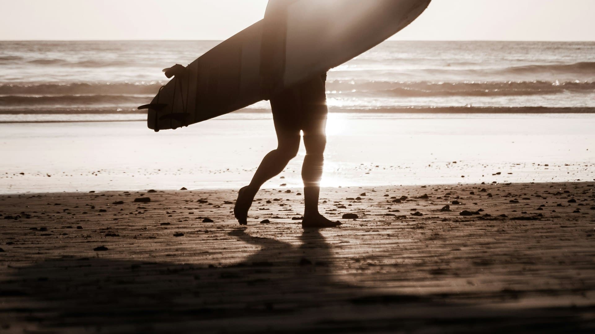 A surf beach on the Pacific coast of Costa Rica