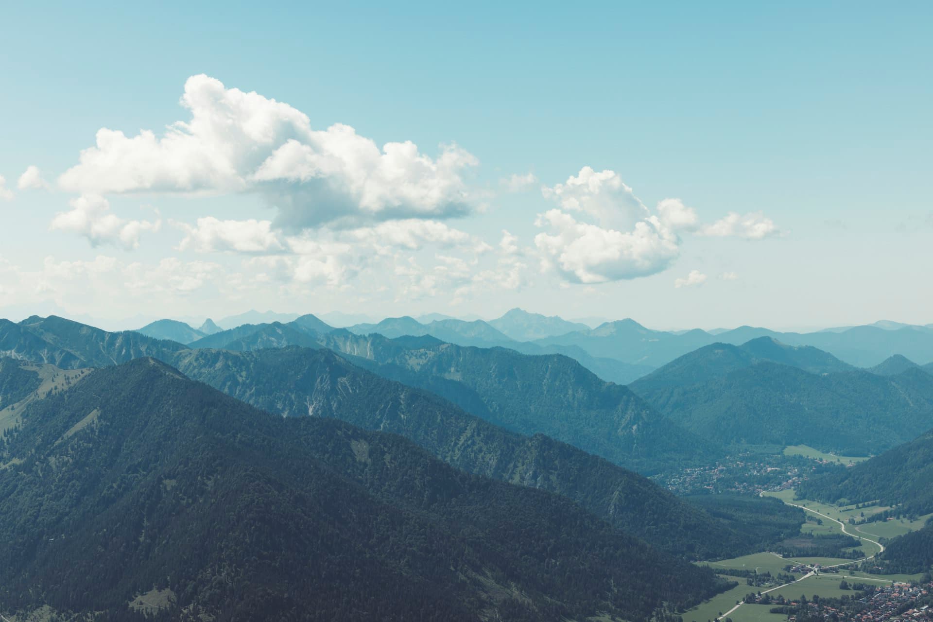 A valley in the Bavarian Alps, Germany